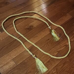 Metallic Gold Tassel Rope Cord Gardland Christmas Holiday